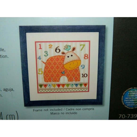 Dimensions Baby Hippo 123 Counted Cross Stitch 70-73989 New In Package - Picture 4 of 8
